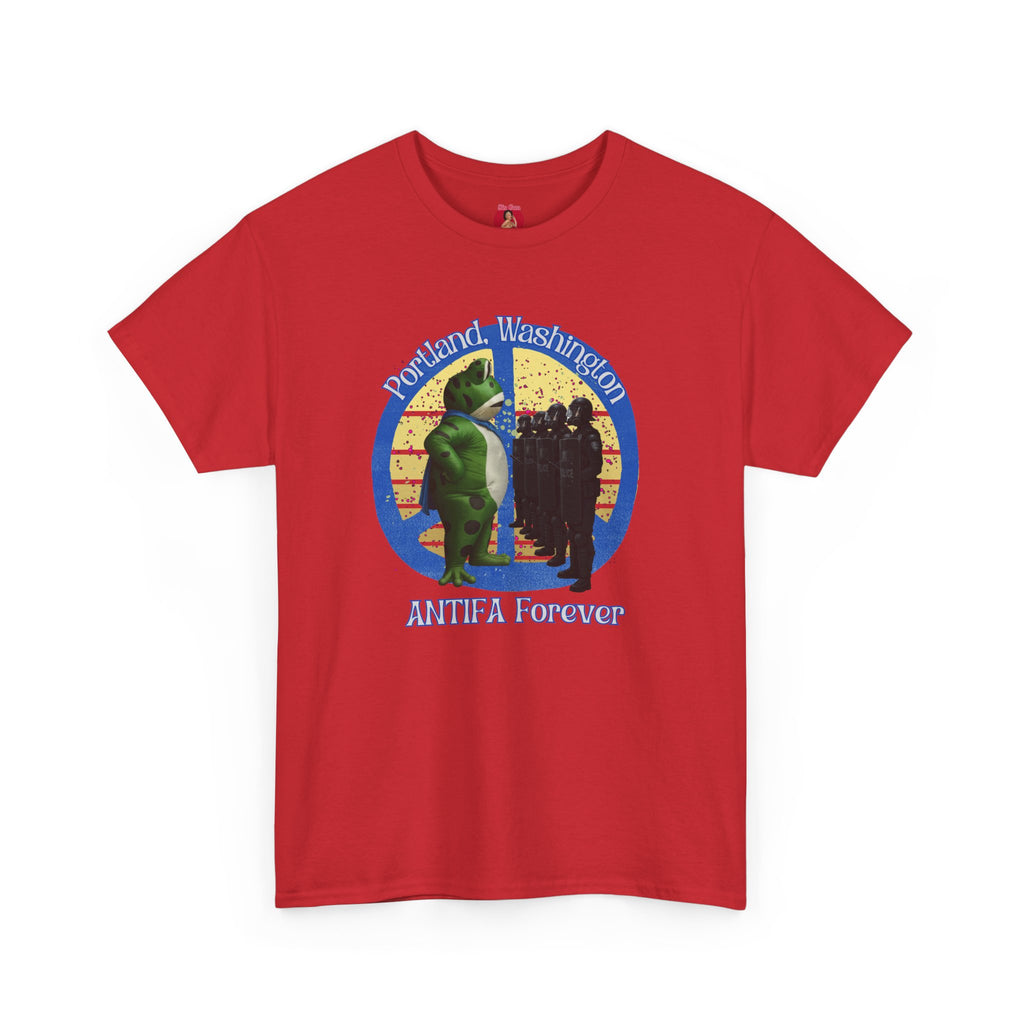 T-Shirt Portland Peace Frog vs Ice FDT Revolution Protest