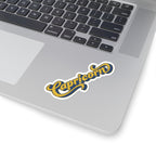 Capricorn 70s Groovy Zodiac Sticker — Retro Star Sign Kiss-Cut
