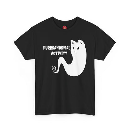 Cat Ghost Unisex Tee, Halloween Shirt, Cute Paranormal Activity Top, Ghostly Kitty T-shirt, Spooky Tee for Cat Lovers