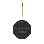 The legendary Divine with Santa Clause Ceramic Ornament, Two sided print, John Waters fan gift, unique