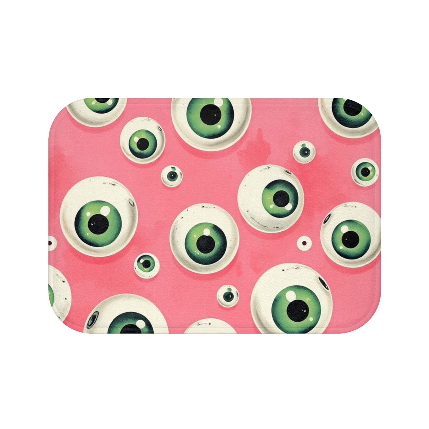 Eyeball Bath Mat - Quirky Pink Design