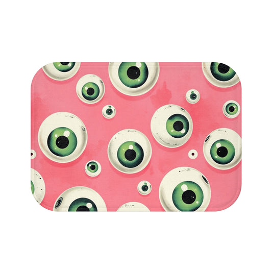 Eyeball Bath Mat - Quirky Pink Design