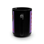 Iconic movie star, Divine, as Dawn Davenport staring in the classic John Water's film, Female Trouble 15oz black mug, great gift for Queens