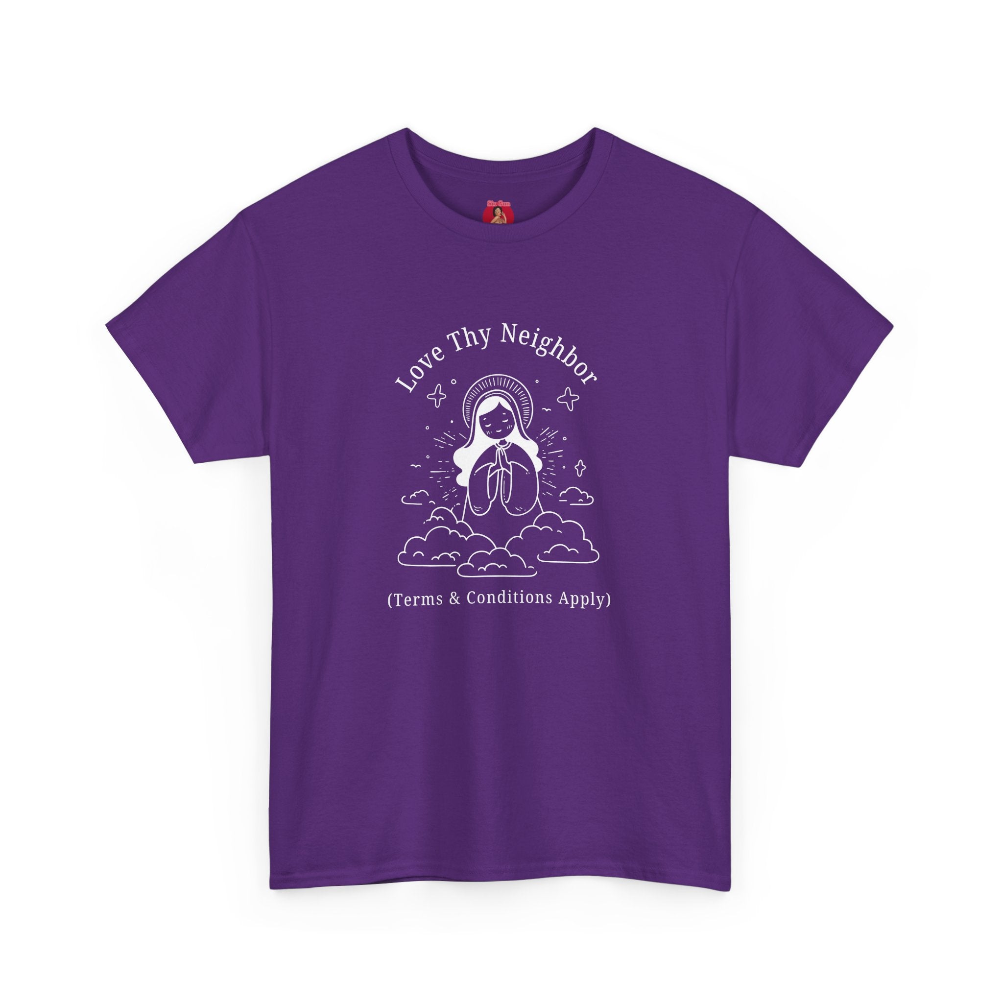 Funny Pro-Immigration Unisex Tee with 'Love Thy Neighbor' Design