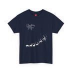Christmas Magic Unisex Tee - Minimalist Reindeer Design