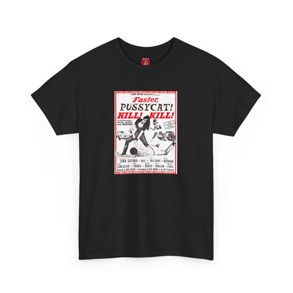 Faster Pussycat Kill Kill Tee, The Cramps, White Zombie, Cult Film Fan Gift, Go Go Dancers Shirt, Horror Movie Inspired Top, Vintage Cinema
