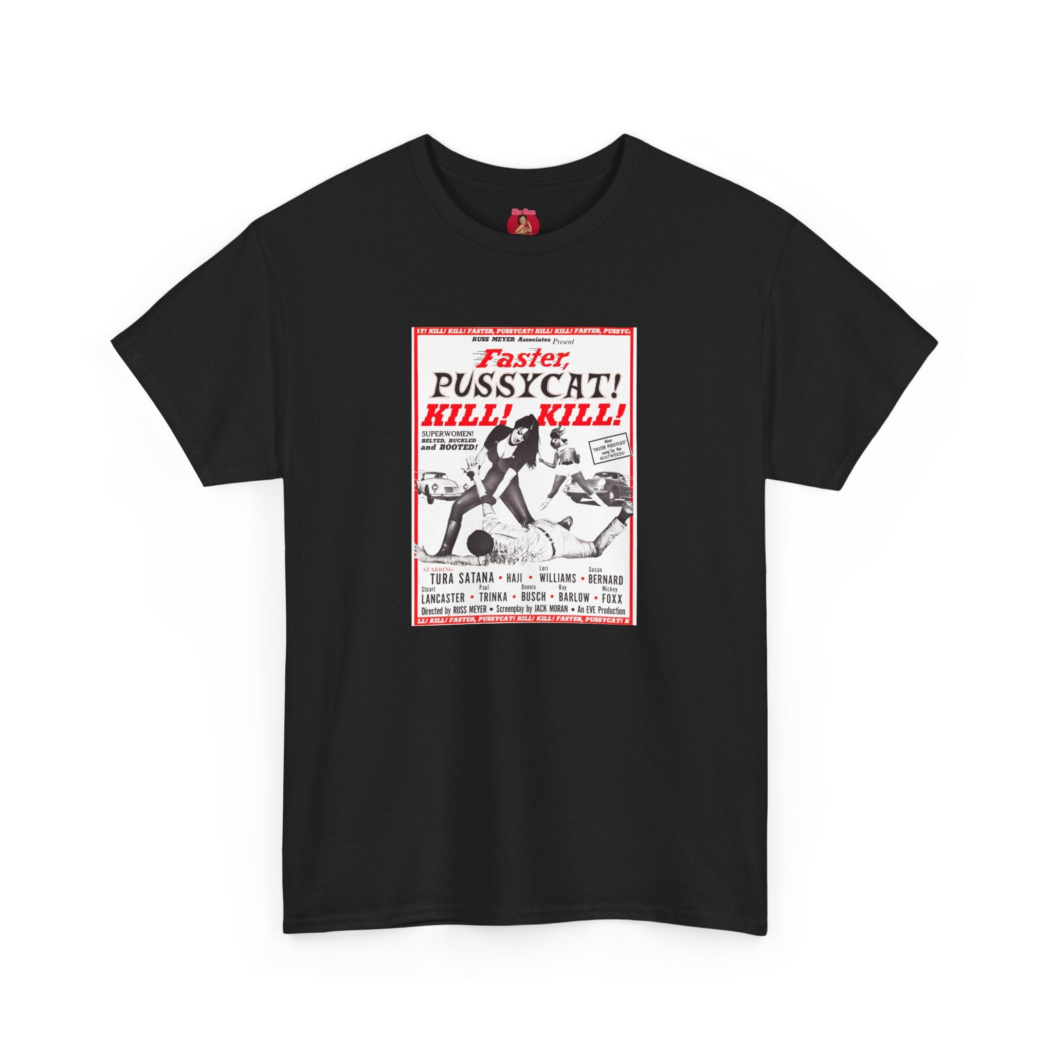 Faster Pussycat Kill Kill Tee, The Cramps, White Zombie, Cult Film Fan Gift, Go Go Dancers Shirt, Horror Movie Inspired Top, Vintage Cinema