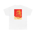 Chinease New Year, Fire Horse Graphic Tee — Flaming Horse Illustration T-Shirt (Oriental Zodiac-inspired)