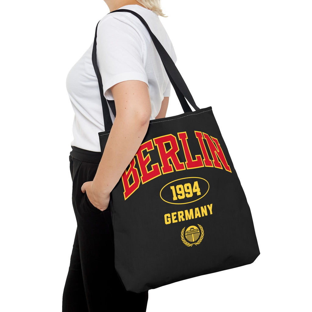 Berlin Germany 1994 Athletic Font Tote Bag | Vintage Sport Logo