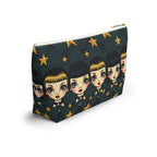 Whimsical Doll Head Accessory Pouch, Cute Makeup Bag, Starry Character Pouch, Gift for Her, Fun Travel Organizer