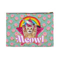 Accessory Pouch - English Roses with Psycho Kitty and Rainbow