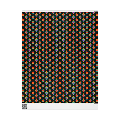 Sacred Heart Design wrapping paper