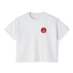 Year of the Fire Horse Boxy Tee — Retro Mythic Graphic Women's T-Shirt-Chinese New Year