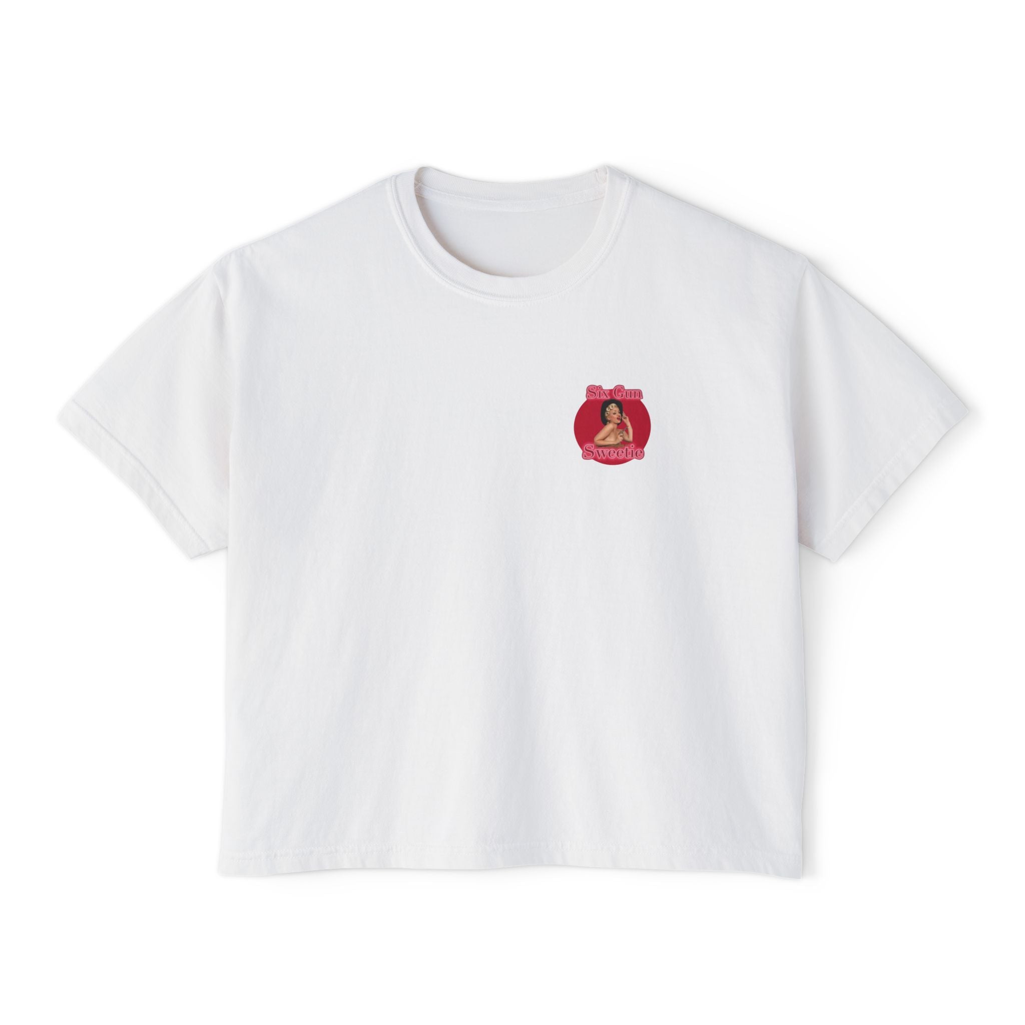 Year of the Fire Horse Boxy Tee — Retro Mythic Graphic Women's T-Shirt-Chinese New Year