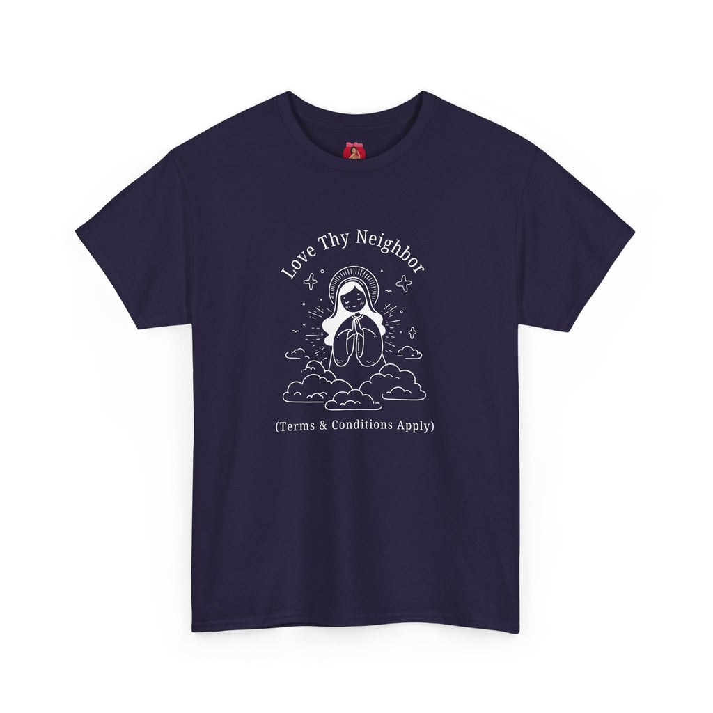 Funny Pro-Immigration Unisex Tee with 'Love Thy Neighbor' Design
