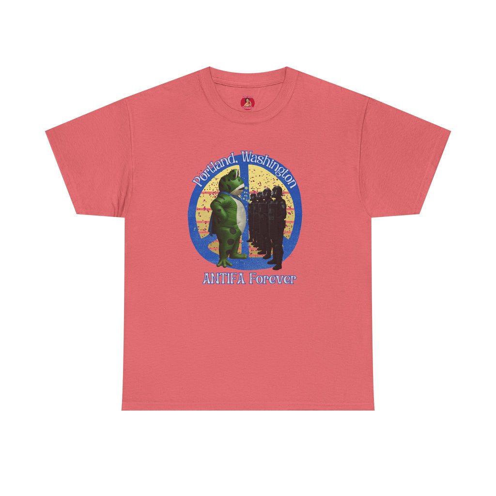 T-Shirt Portland Peace Frog vs Ice FDT Revolution Protest
