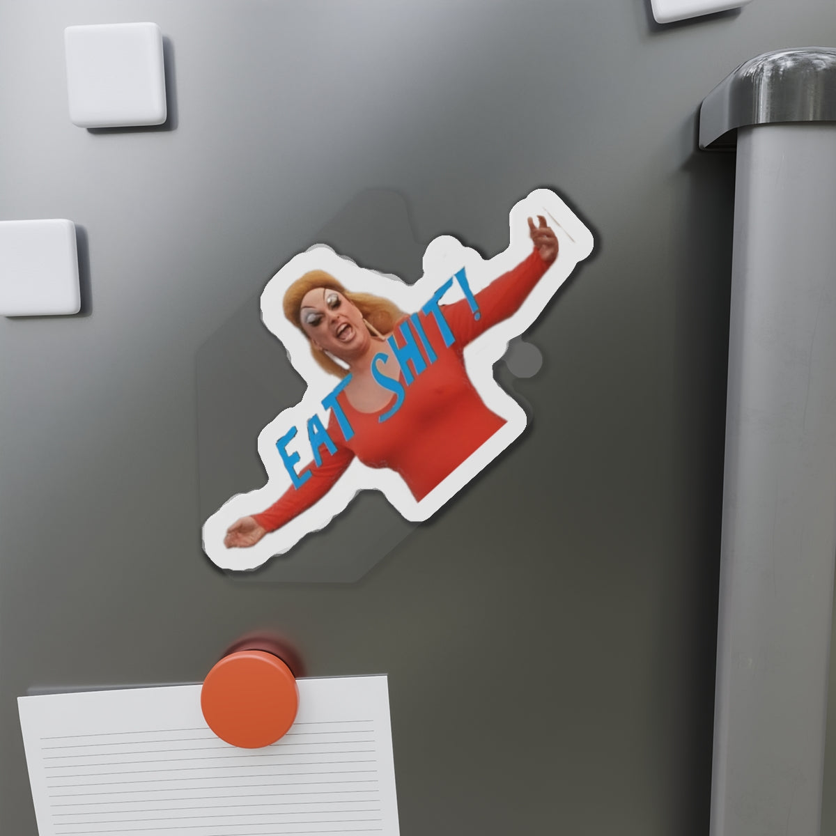 Divine Iconic Drag Actress Die-Cut Magnet John Waters— Retro Camp Pride Décor