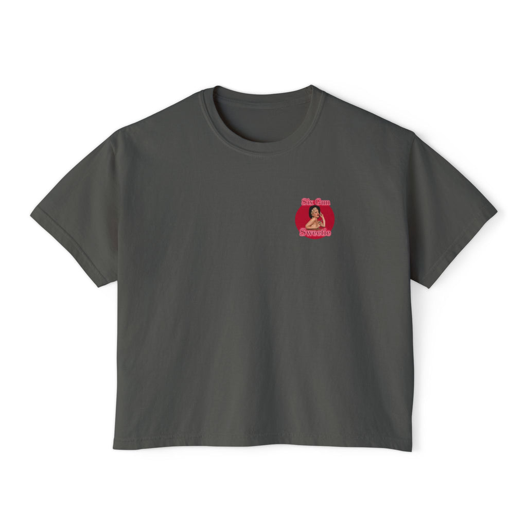 Year of the Fire Horse Boxy Tee — Retro Mythic Graphic Women's T-Shirt-Chinese New Year