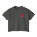 Year of the Fire Horse Boxy Tee — Retro Mythic Graphic Women's T-Shirt-Chinese New Year