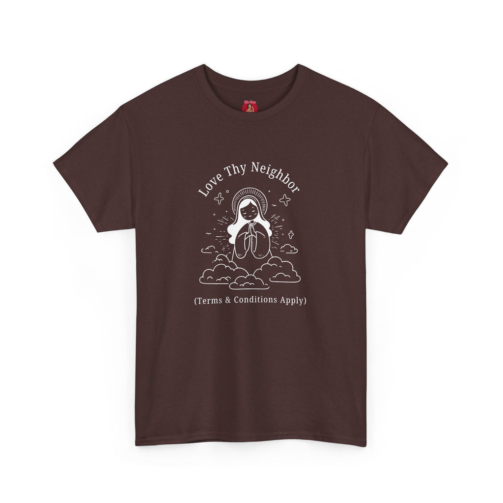 Funny Pro-Immigration Unisex Tee with 'Love Thy Neighbor' Design