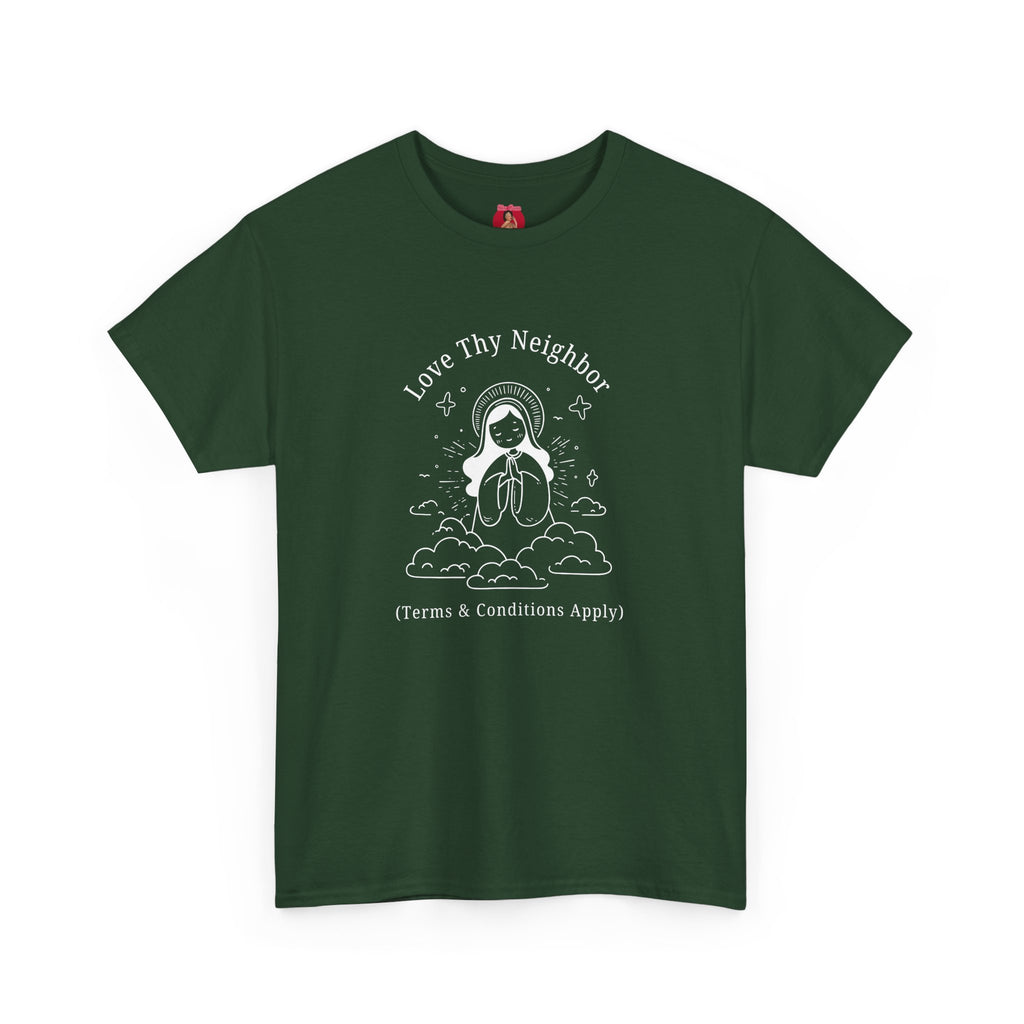 Funny Pro-Immigration Unisex Tee with 'Love Thy Neighbor' Design