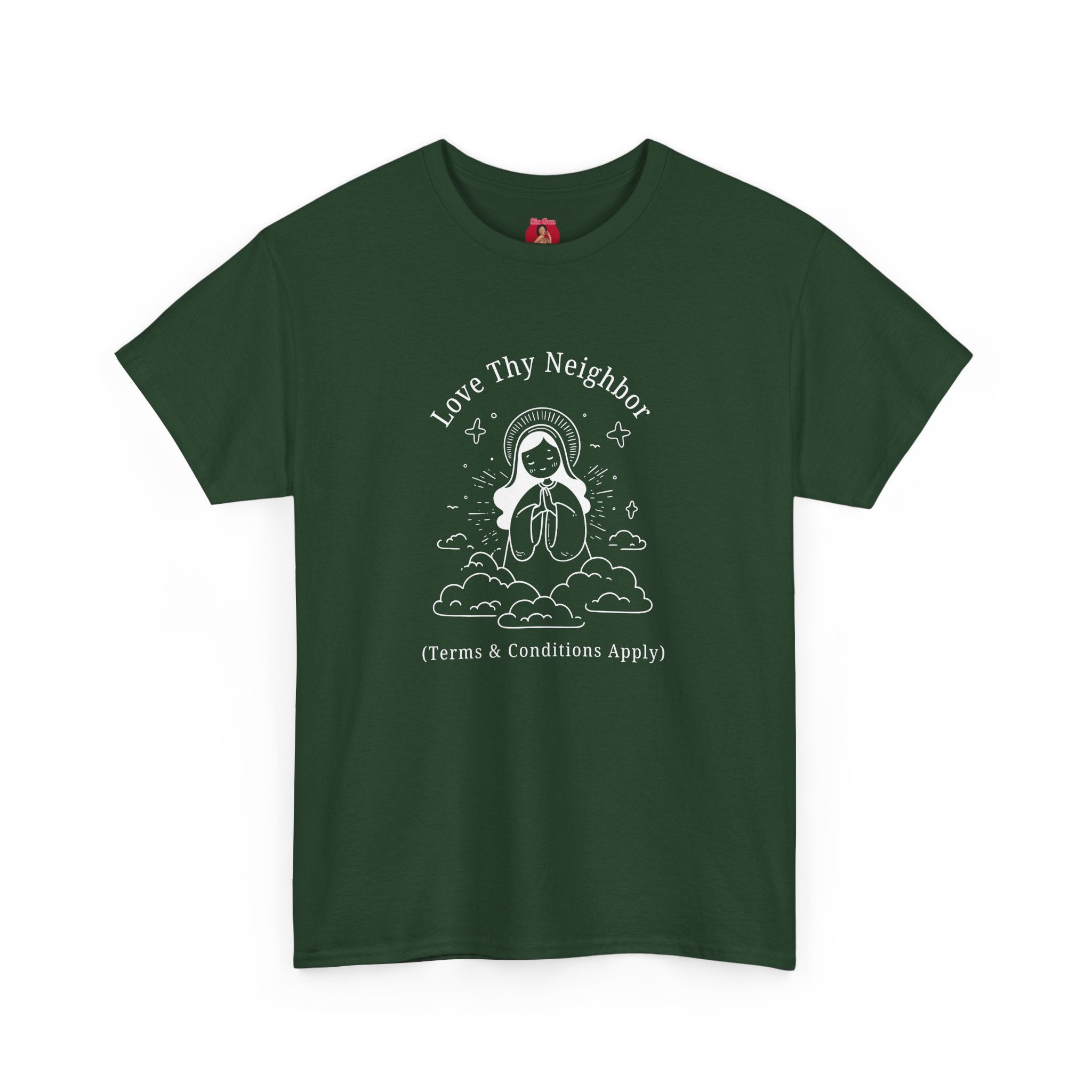 Funny Pro-Immigration Unisex Tee with 'Love Thy Neighbor' Design