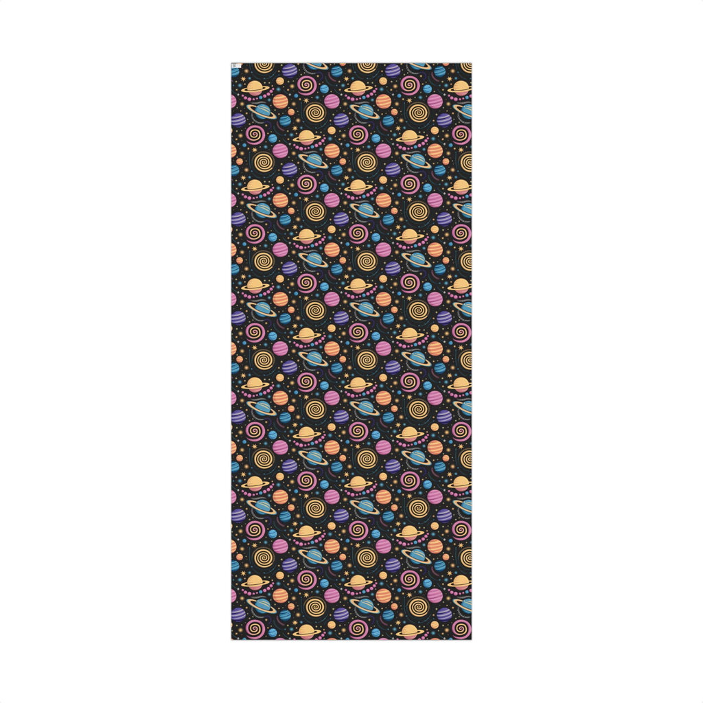Space Planet Gift Wrap Paper — Colorful Solar System Wrapping Sheets for Kids’ Birthdays & Holidays