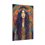 Poster - Hippie Girl Psychedelic Plant Print