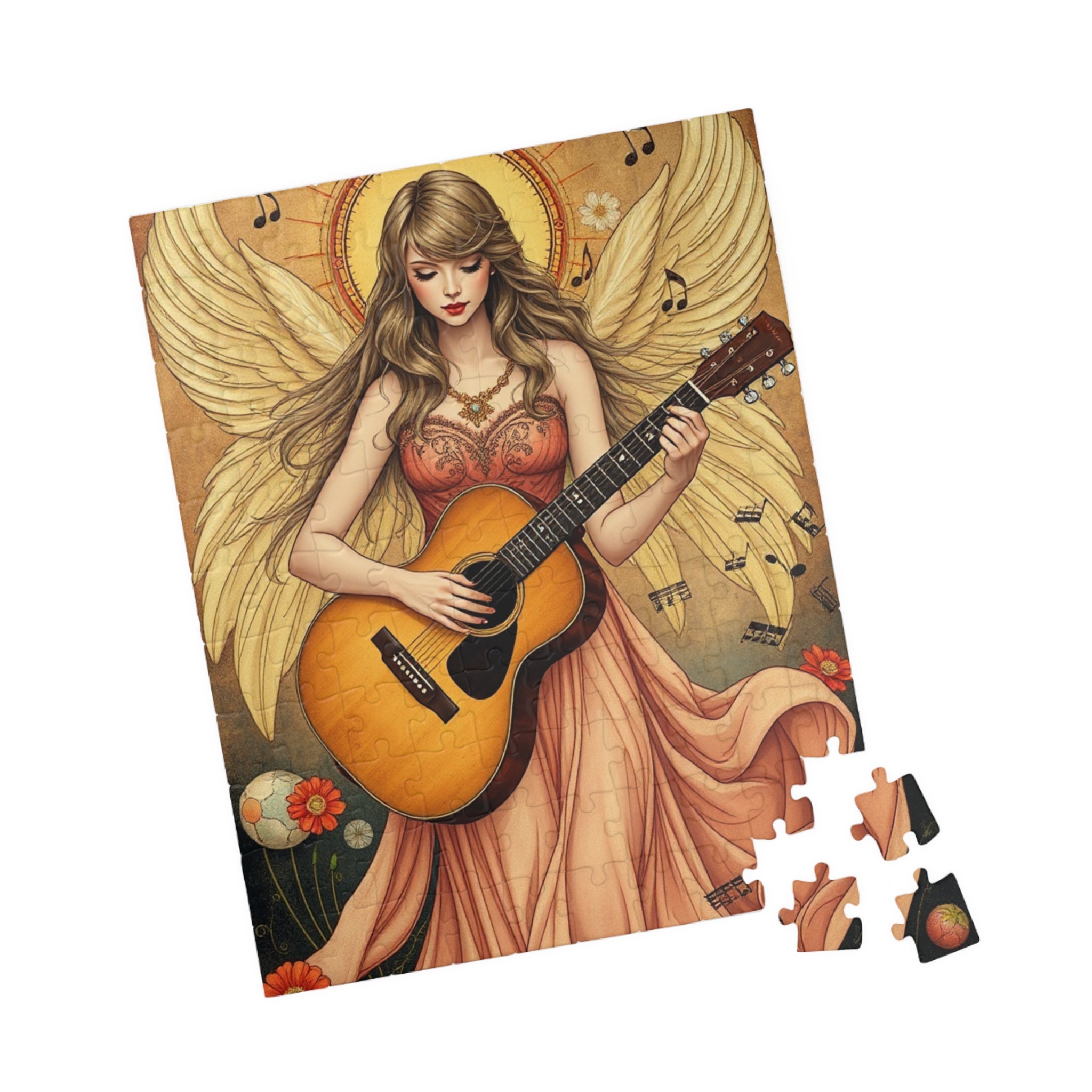 Puzzle, Angel of Harmony playing guitar