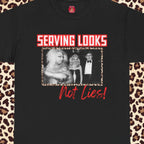 Divine 'Serving Looks, Not Lies' Unisex Tee, Iconic Photo, Political Statement, Anti-Trump Shirt, LGBTQ Pride