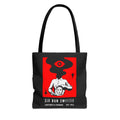 Tote Bag - Six Gun Sweetie Reusable Shopping Bag in Black and Red
