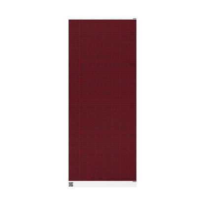 Wrapping Papers - Modern Red Woven Tread Pattern on Black Background