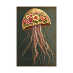 Floral Jellyfish Poster