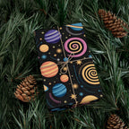 Space Planet Gift Wrap Paper — Colorful Solar System Wrapping Sheets for Kids’ Birthdays & Holidays