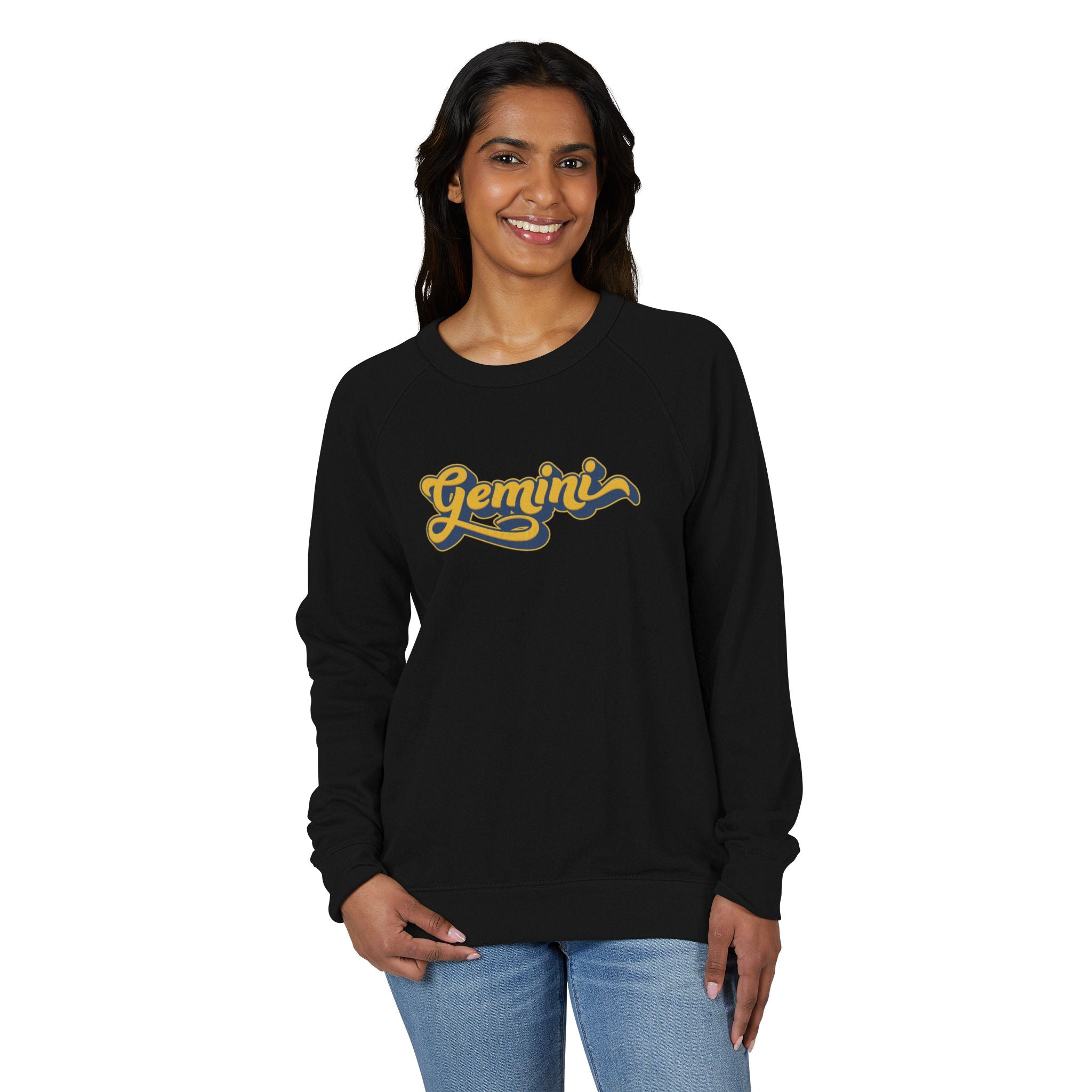 Gemini zodiac Unisex French Terry Crewneck Sweatshirt, Halloween Apparel, Casual Wear, Gifts for Friends, Cozy Graphics