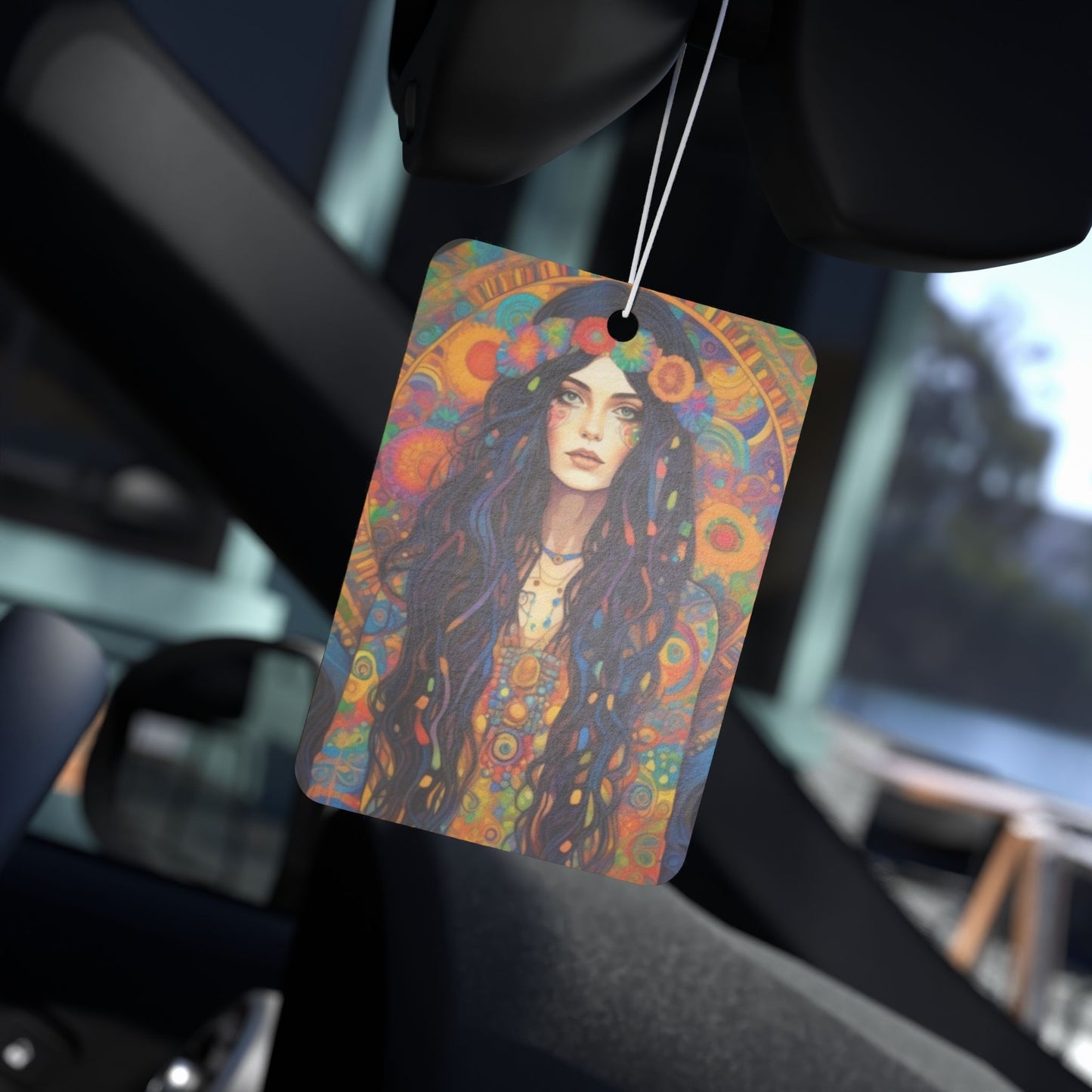 Bohemian Car Air Freshener, Aromatic Car Decor, Vintage Design Freshener, Unique Gift for Travelers, Hippie Car Accessory, Home Fragrance