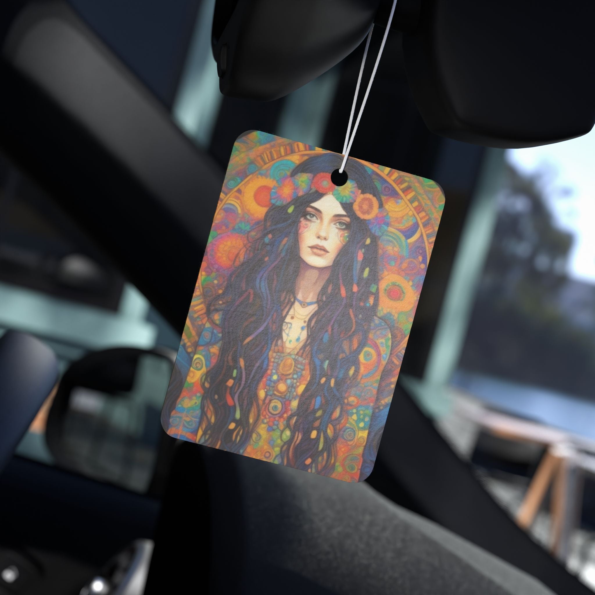 Bohemian Car Air Freshener, Aromatic Car Decor, Vintage Design Freshener, Unique Gift for Travelers, Hippie Car Accessory, Home Fragrance