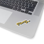 Pisces 70s Groovy Zodiac Sticker — Retro Star Sign Kiss-Cut