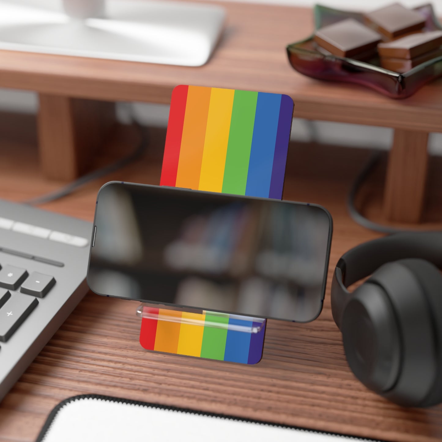 Phone Stand - Rainbow Pride LGBTQIA Design