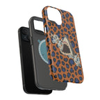 Shark Bite Leopard Print Phone Case — Magnetic Impact-Resistant