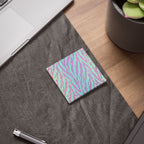 Glitter Zebra Post-it® Note Pads — Sparkle Aqua & Purple Sticky Notes