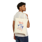 Tote Bag — "Sweetie" Retro Cocktail Illustration Cotton Canvas Tote
