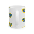 Mug Yellow Heart Ukraine Support Ceramic