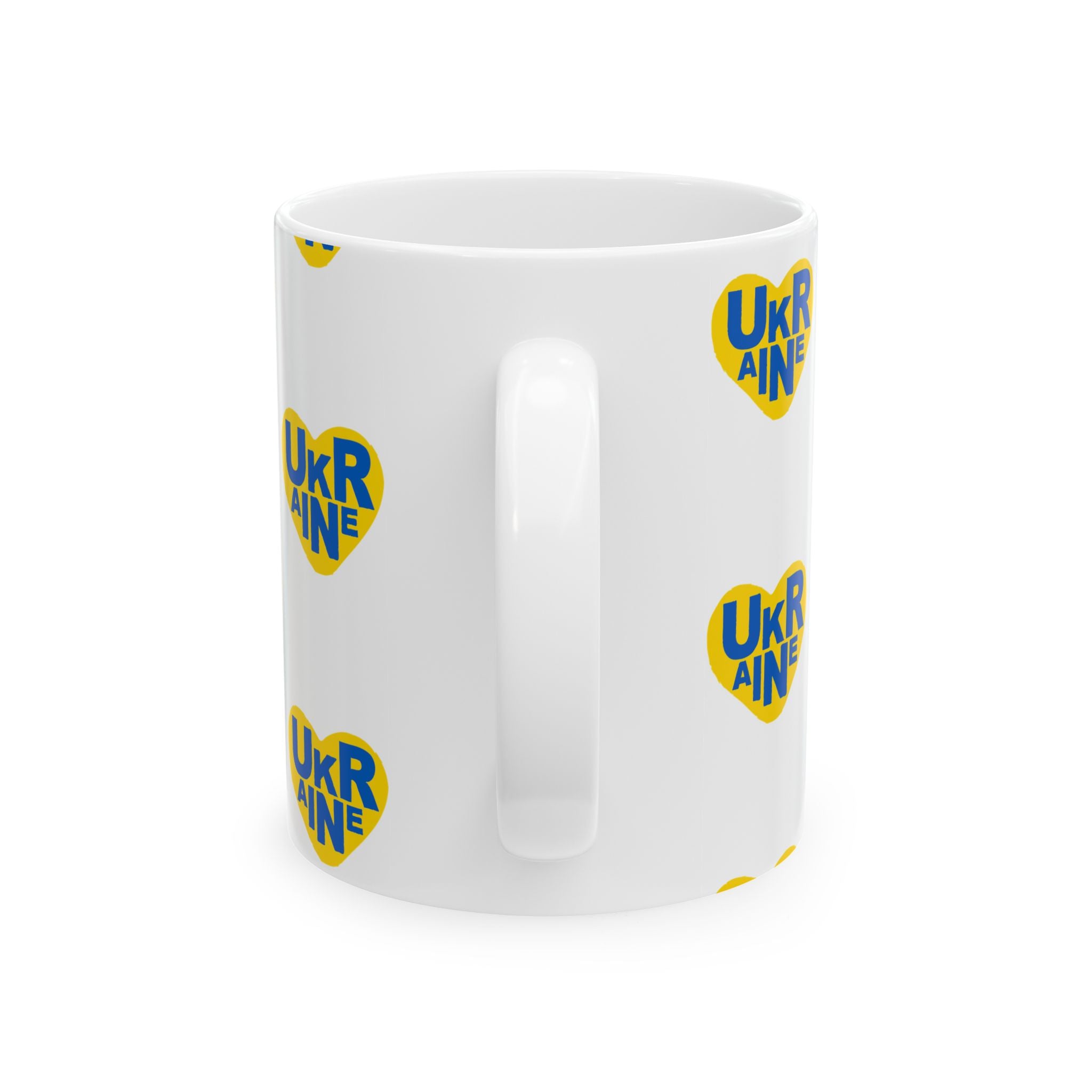 Mug Yellow Heart Ukraine Support Ceramic