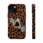 Shark Bite Leopard Print Phone Case — Magnetic Impact-Resistant