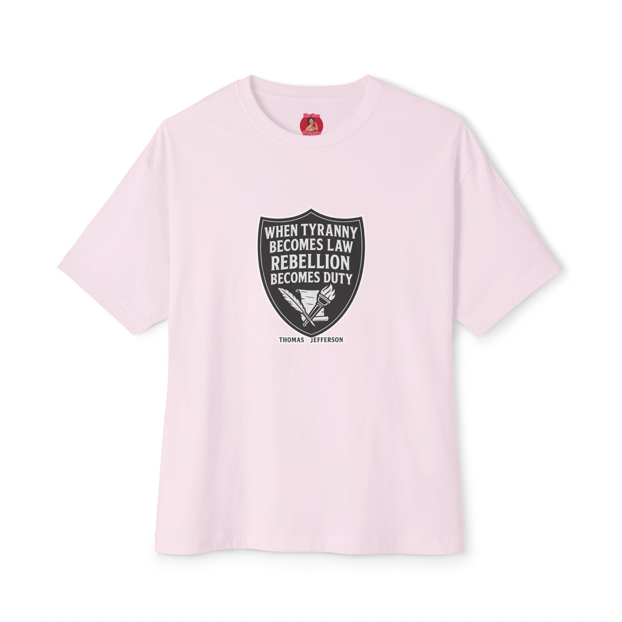 Rebellion Duty Boxy Tee | Unisex Oversized Tee, Statement Shirt, Graphic Tee, Casual Wear, Gift for Activists