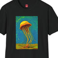 Vincent Van Gogh Jellyfish Unisex Tee, Softstyle Shirt, Brilliant Ocean T-Shirt, Artistic Sea Life Top, Van Gogh Inspired Clothing