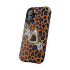 Shark Bite Leopard Print Phone Case — Magnetic Impact-Resistant