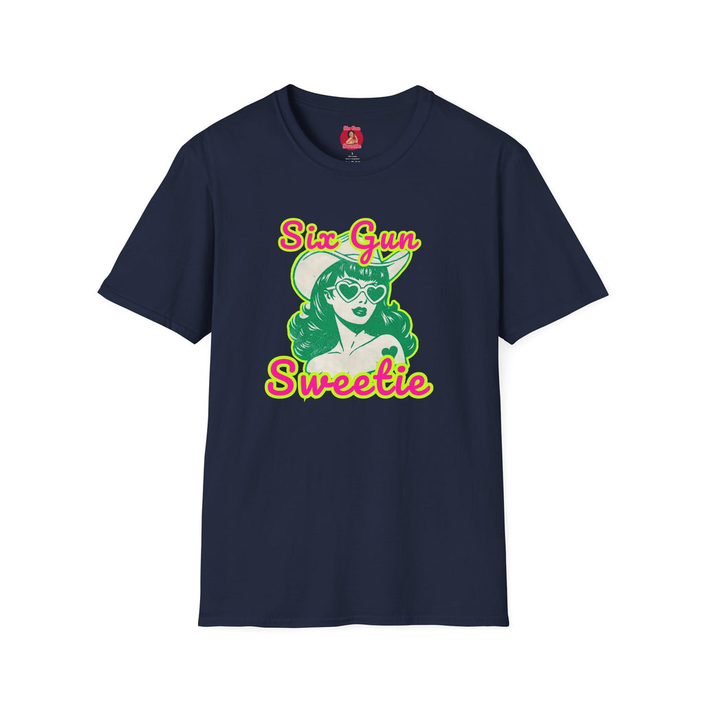 Six Gun Sweetie Retro Cowgirl T-Shirt
