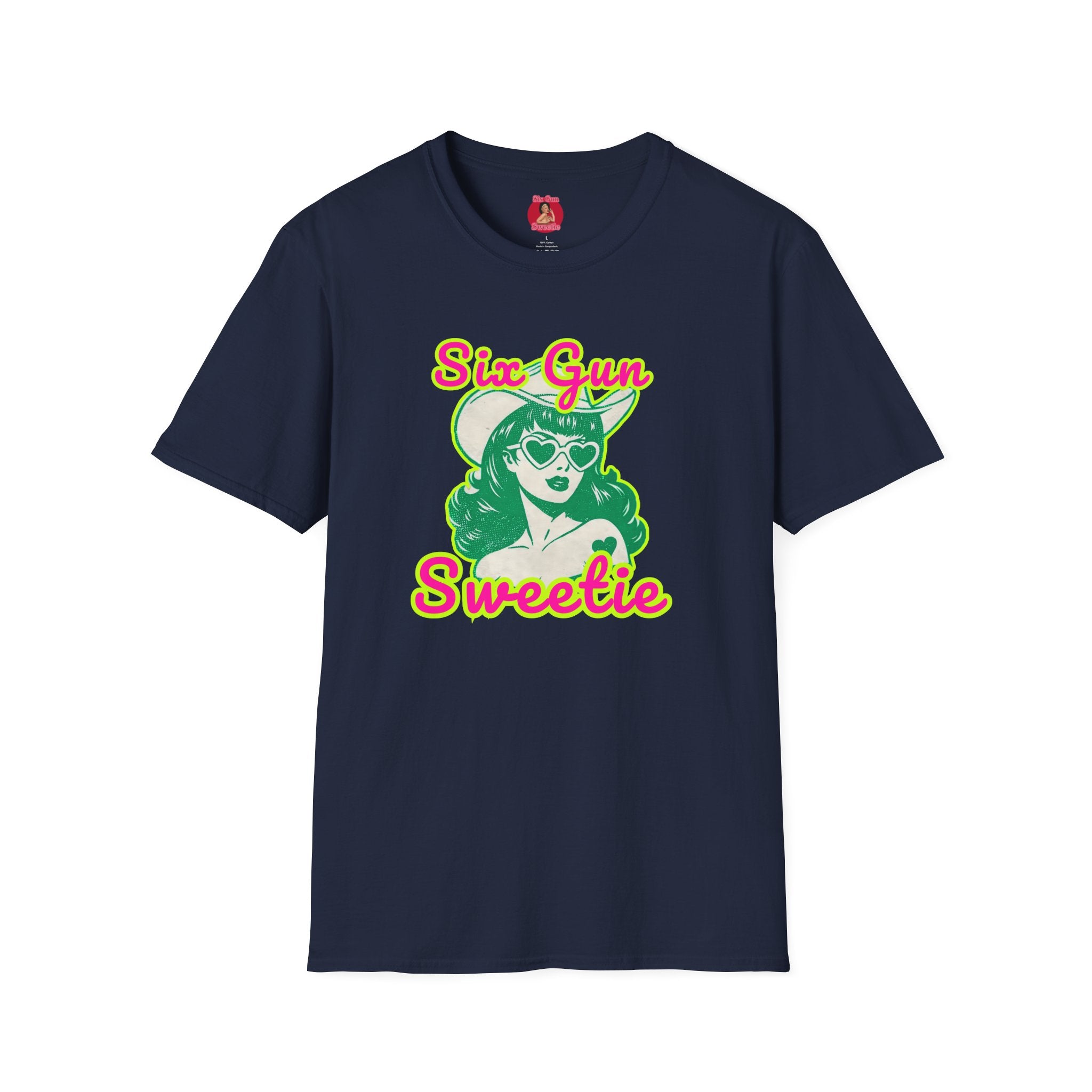 Six Gun Sweetie Retro Cowgirl T-Shirt